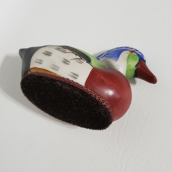 Jasco Lint Brush Ceramic Duck Hand Painted - Picture 1 of 7